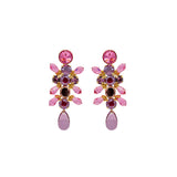 Burgundy Magnolia earrings