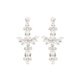 White crystal earrings