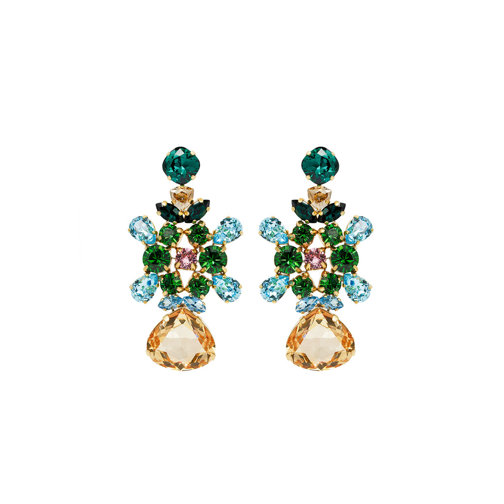 SILDARE-jewelry-colorful-elegant-classic-diamond-crystal-gold-plated-earrings