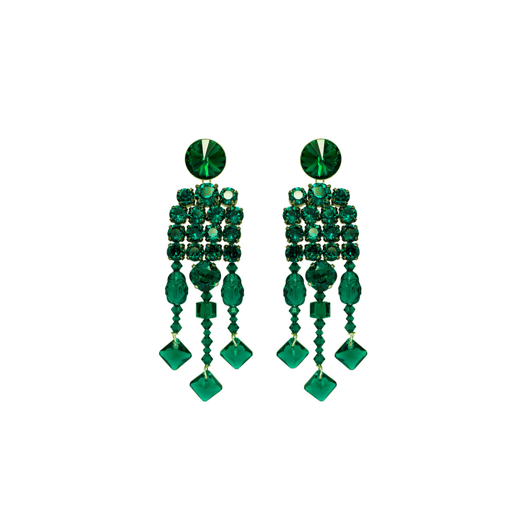SILDARE-jewelry-emerald-crystal-long-scarab-earrings