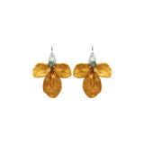 Gold Magnolia earrings
