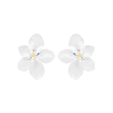 White Magnolia earrings