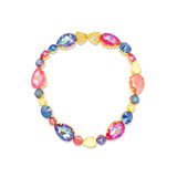 Multicolor crystal necklace