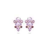 Violet crystal earrings