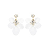 White Magnolia earrings