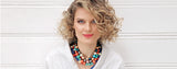 multicolored Swarovski pearls necklace