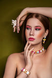 Swarovski-crystal-24k-gold-plated-fashion-wedding-bridal-bracelet-SILDAREjewelry
