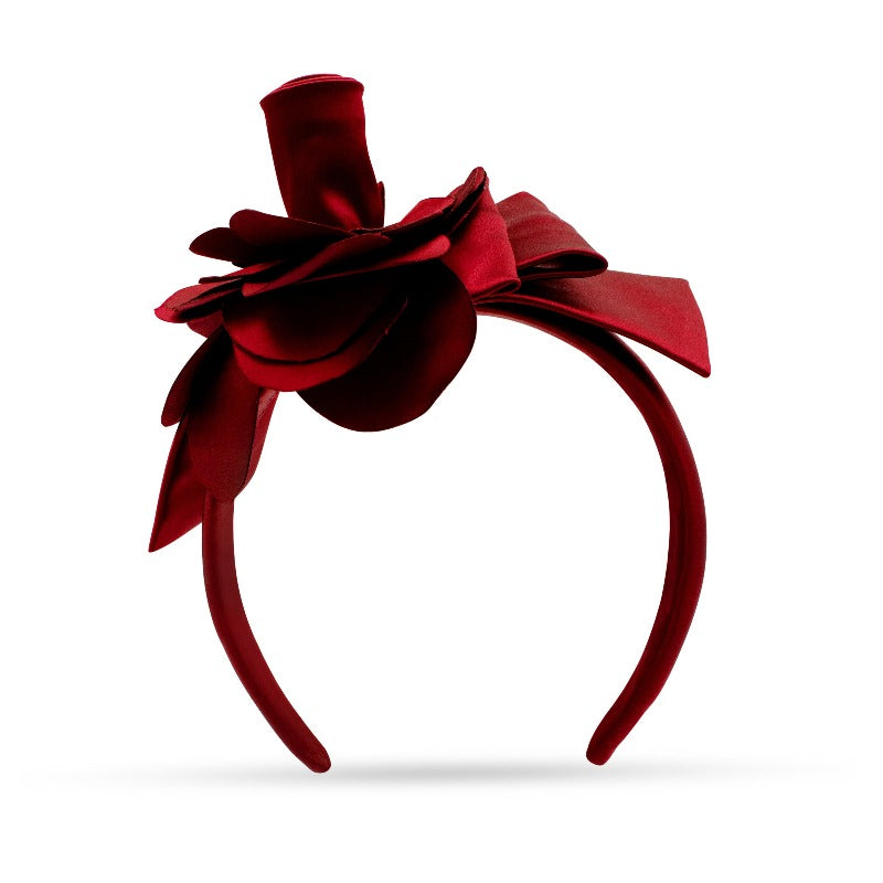 SILDARE- Jewelry flower silk headband