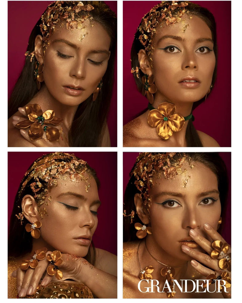 SILDARE-Jewelry-gold-magnolia-gold-plated-swarovski-crystal-chanel-ring-flower-wedding-bridesmaid-bridal-party-evening-GRANDEUR-MAGAZINE