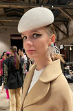 White Bugle Earrings