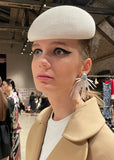 White Bugle Earrings