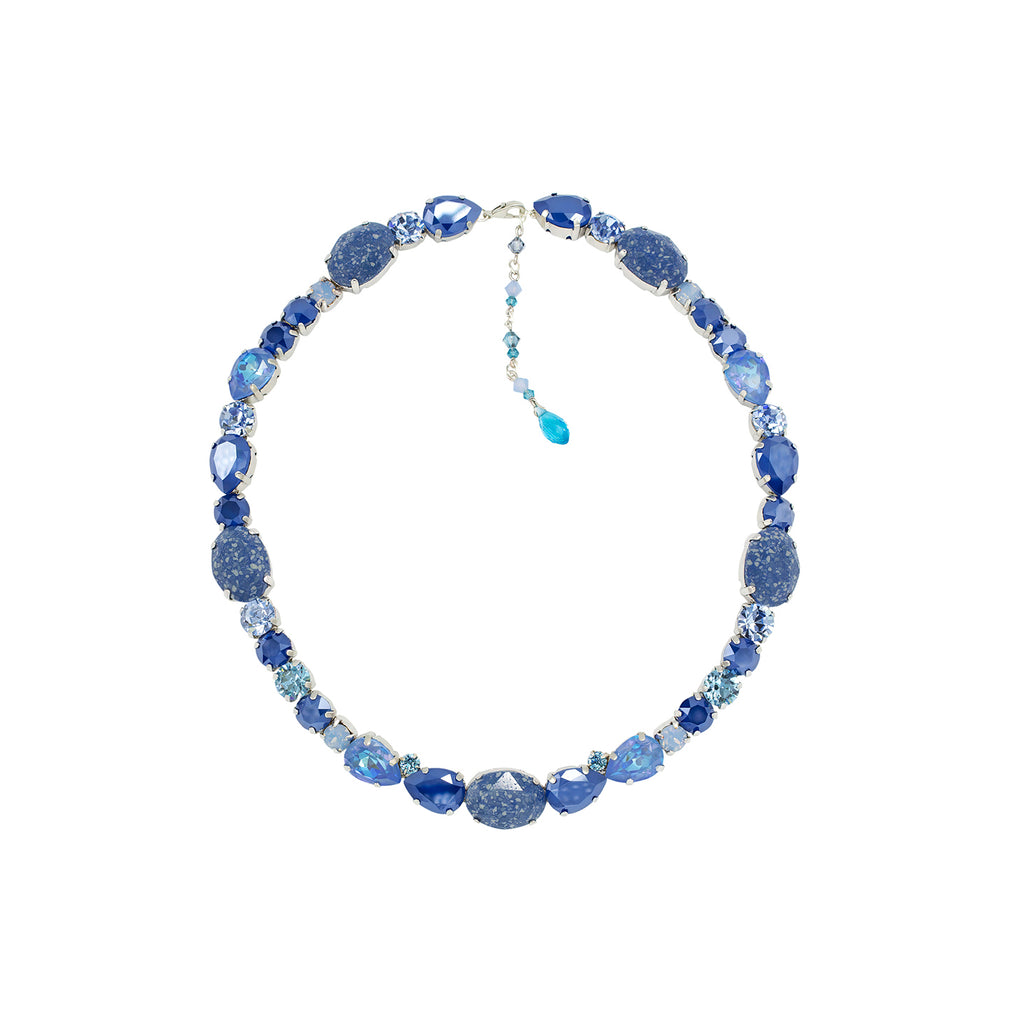SILDARE-JEWELRY-FLOWER-austrian-crystal-blue-royal-sapphire-necklace