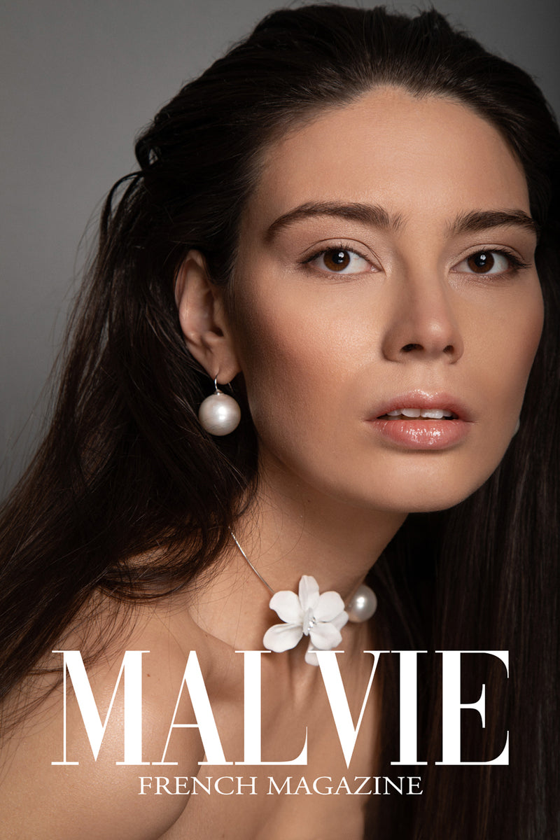 Luxury Bold white pearl sterling‑silver earrings with high‑precision Austrian pearls — perfect for weddings, evening events, bridal elegance, and refined classic old‑money style; handcrafted one‑of‑a‑kind jewelry by SILDARE Jewelry