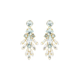 White crystal earrings