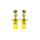 Yellow Magnolia earrings