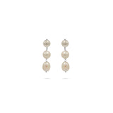 Luxury sterling‑silver white Baroque pearl drop earrings with natural baroque pearls — perfect for weddings, evening events, bridal elegance, and refined classic old‑money style; handcrafted one‑of‑a‑kind jewelry by SILDARE Jewelry