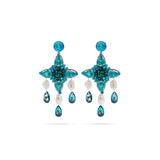 BLUE STATEMENT EARRINGS