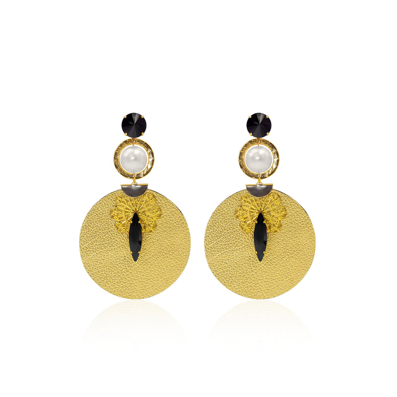 One-of-a-kind handcrafted earrings from the Héritage collection by SILDARE Jewelry