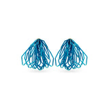 SILDARE Jewelry blue bugle bead cascade earrings — luxury one‑of‑a‑kind fine women’s jewelry with sculptural modern design.