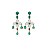 SILDARE-jewelry-colorful-gemstone-elegant-austrian-crystal-gold-plated-earrings-wedding-bridal-dolcegabbana-cross-green