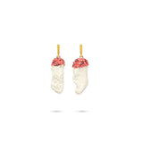 WHITE CORAL EARRINGS