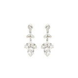 CRYSTAL SILVER EARRINGS