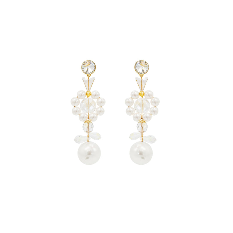 Handcrafted ÉCLAT de SILDARE Jewelry earrings with luminous sculptural design