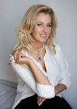 Luxury gold‑plated sterling‑silver white pearl statement ring with natural baroque pearls — perfect for weddings, evening events, bridal elegance, and refined classic old‑money style; handcrafted one‑of‑a‑kind jewelry by SILDARE Jewelry