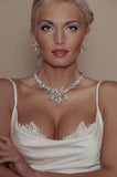 Luxury crystal drop earrings gold‑plated — perfect for weddings, evening events, bridal looks, and refined old‑money style eleganc. Handmade one-of-a-kind  jewelry by SILDARE jewelry