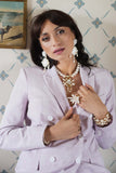 Luxury gold‑plated white pearl Statement earrings with high‑precision Austrian pearls — perfect for weddings, evening events, bridal elegance, and refined classic old‑money style; handcrafted one‑of‑a‑kind jewelry by SILDARE Jewelry