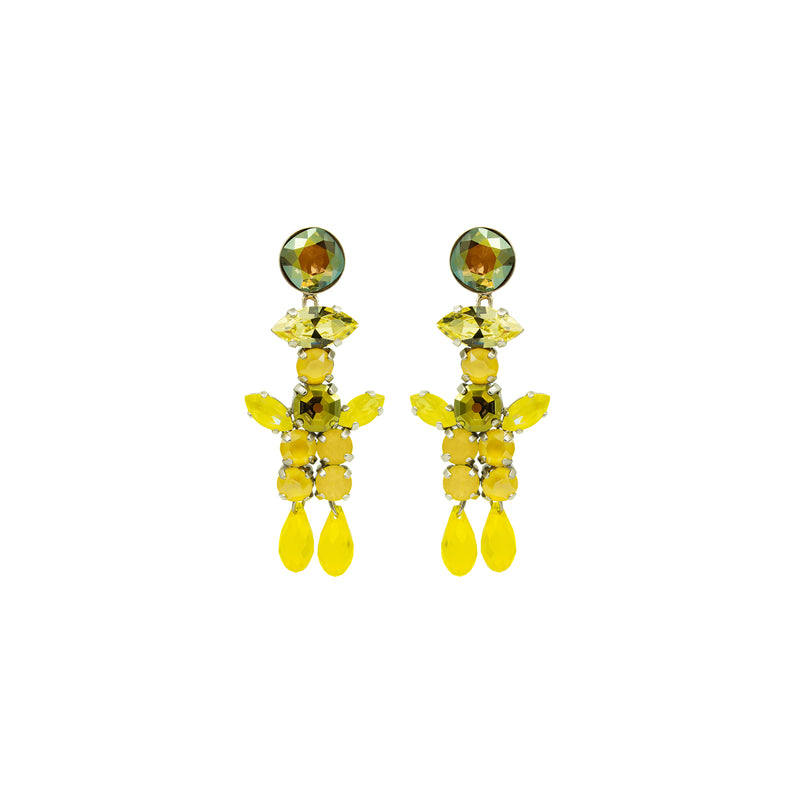 Handcrafted ÉCLAT de SILDARE Jewelry earrings with luminous sculptural design