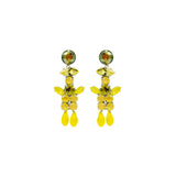 YELLOW DROP EARRINGS