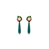 EMERALD CRYSTAL DROP EARRINGS