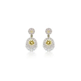 Luxury sterling‑silver zircon earrings with high‑quality zircon stones — perfect for weddings, evening events, bridal elegance, and refined classic old‑money style; handcrafted one‑of‑a‑kind jewelry by SILDARE Jewelry