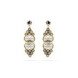 GOLD SILVER STATEMENT EARRINGS