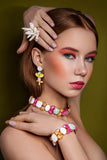 Luxury 24‑carat gold‑plated colorful crystal drop earrings with high‑precision Austrian crystals — minimalist sculptural design; handcrafted one‑of‑a‑kind jewelry by SILDARE Jewelry, elegant statement earrings for refined feminine style