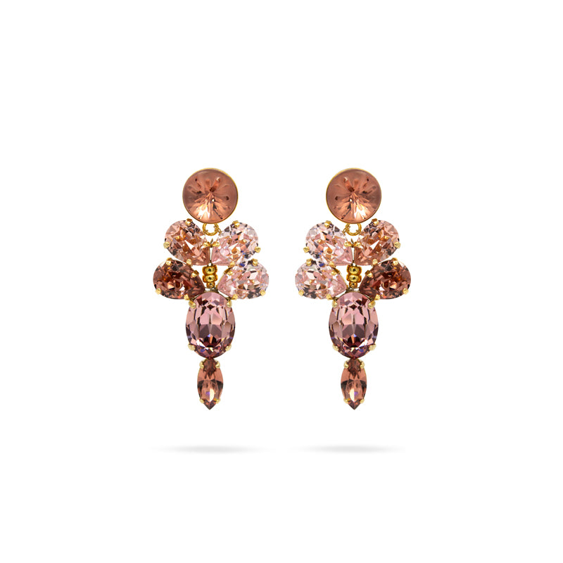 Bold and elegant gold plated statement earrings from the VÉRITÉ Collection by Sildare Jewelry – embodying power, authenticity, and refined style.