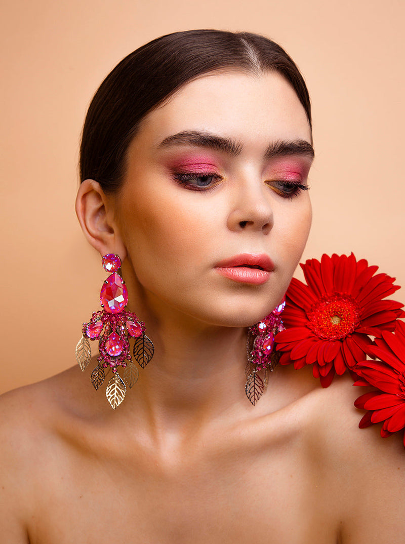 Handcrafted ÉCLAT de SILDARE Jewelry earrings with luminous sculptural design