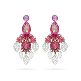 Bold floral statement earrings crafted with Pink Austrian crystals and silver plated finish. Inspired by blooming paradise gardens.
Handcrafted luxury jewelry by Sildare