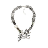 GRAY STATEMENT NECKLACE