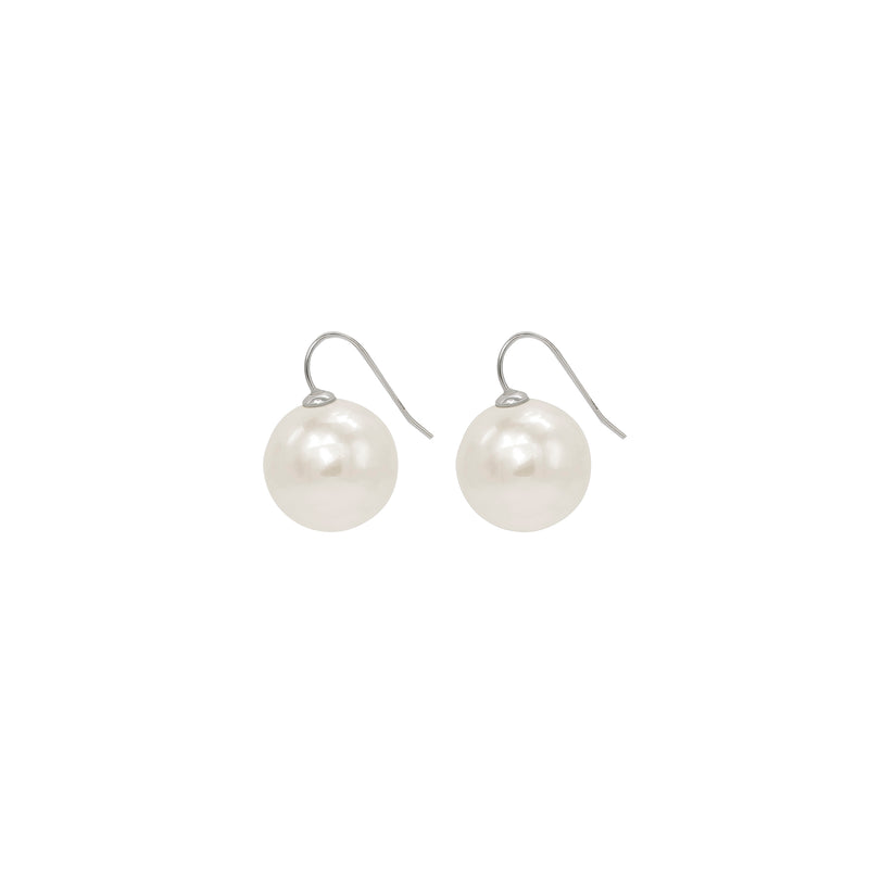 SILDARE-Jewelry-white-magnolia-silver-big-pearl-bridal-wedding-bridesmaid-earrings