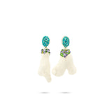 WHITE CORAL EARRINGS