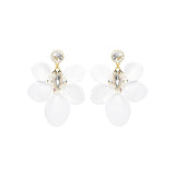 White Magnolia statement earrings
