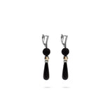 BLACK DROP EARRINGS