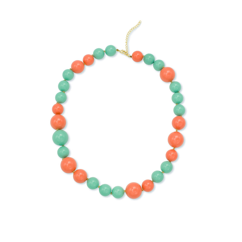 multicolored Swarovski pearls necklace