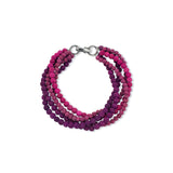 purple lava gemstone necklace