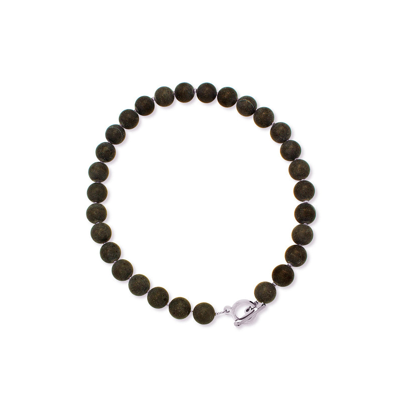 gray gemstone necklace