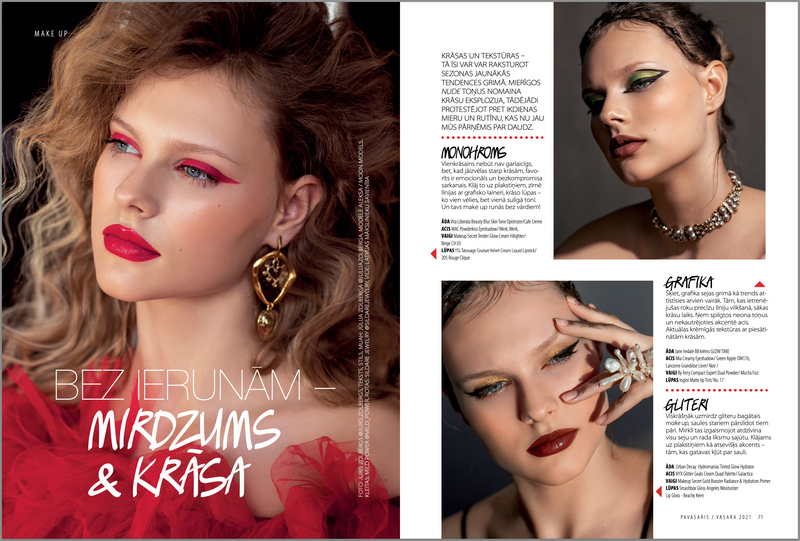 Magazine Lilit 2021.06 earrings make up sildarejewelry
