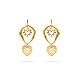 GOLD HEART EARRINGS