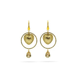 GOLD HEART EARRINGS
